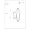 Z-Lite Doma 1 Light Outdoor Light, Black & Water Glass 543S-BK - alternate 2